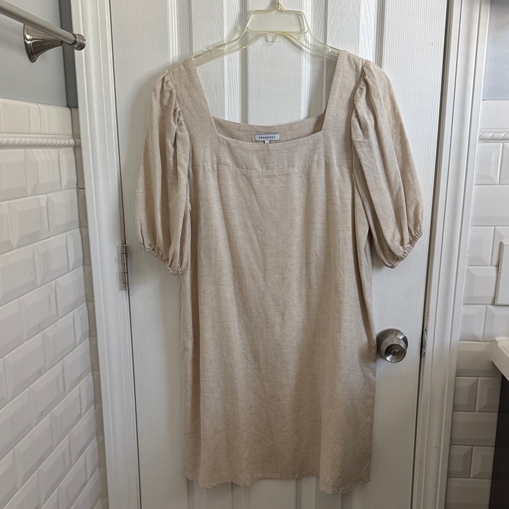 Crescent Beige Textured Top
